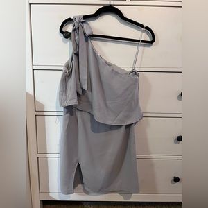 Superdown one shoulder mini dress